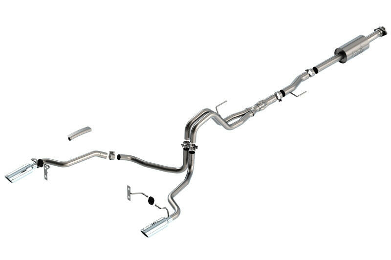 Borla F-150 2021 5.0L 4dr CC SB EC STB Lariat/KR/Platinum/LTD 3/2.25 SRE Cat-Back ATAK CHR Tips Catback Borla