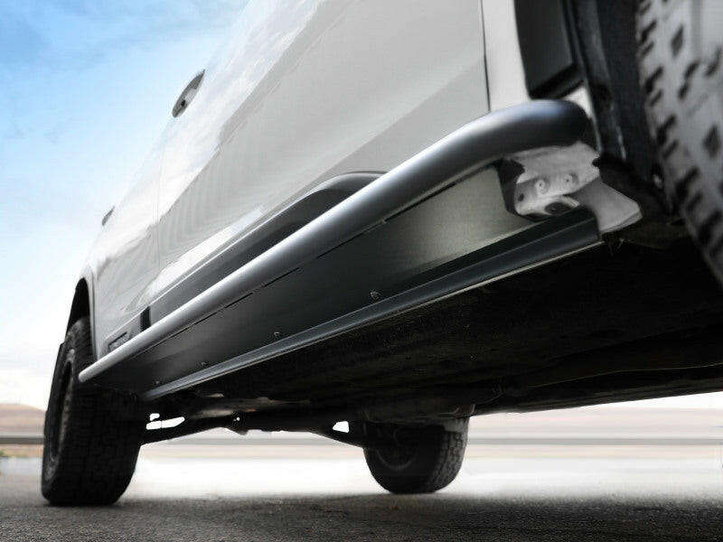 aFe POWER 20-23 Subaru Outback H4 2.4L (t) / H4 2.5L Terra Guard Trail Slider Steps - Black Nerf Bars aFe