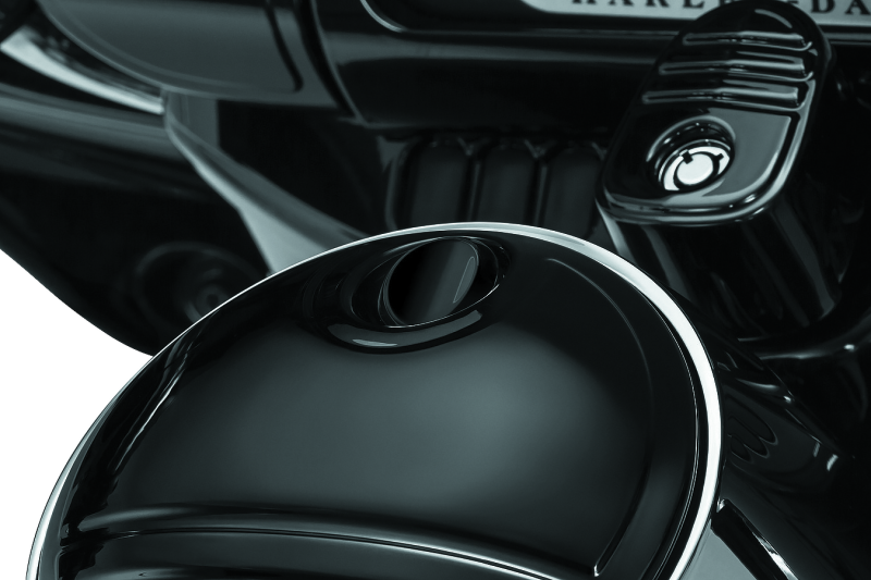 Kuryakyn Push Button Fuel Door Latch Chrome Fuel Caps Kuryakyn