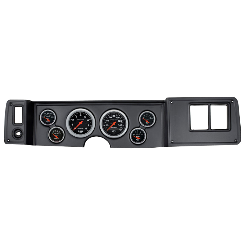 Autometer Sport-Comp 79-81 Camaro Dash Kit 6pc Tach / MPH / Fuel / Oil / WTMP / Volt Gauges AutoMeter