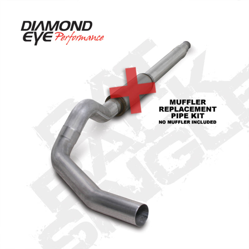 Diamond Eye KIT 5in Catback MFLR RPLCMENT PIPE Single AL: 94-97 FORD 7.3L F250/F350 PWRSTROKE Catback Diamond Eye Performance