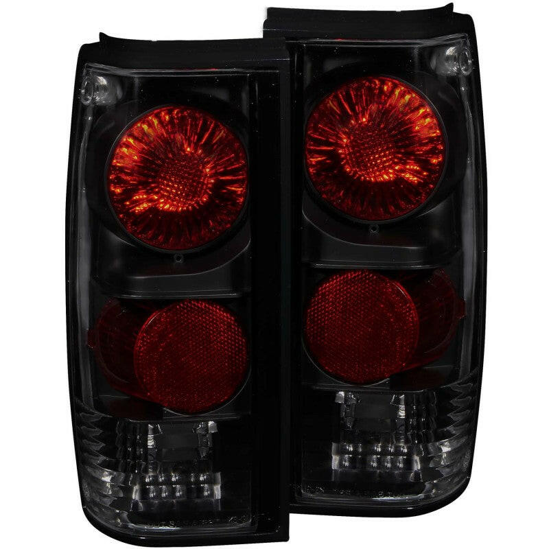 ANZO 1982-1994 Chevrolet S-10 Taillights Dark Smoke Tail Lights ANZO