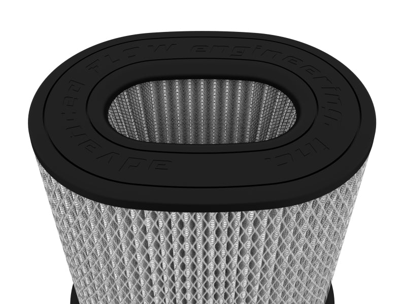 aFe Magnum FLOW Air Filter Pro DRY S (6.5x4.75)in F x (9x7)in B x (9x7) T (Inverted) x 9in H Air Filters - Universal Fit aFe