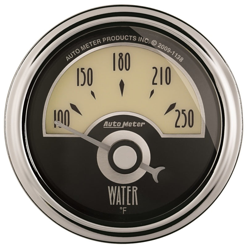 AutoMeter Gauge Water Temp 2-1/16in. 250 Deg. F Elec Cruiser Ad Gauges AutoMeter