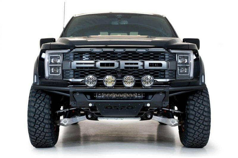 Addictive Desert Designs 21-22 Ford Raptor PRO Bolt-On Add-On Light Hoop (Req F218102070103) Bumpers - Steel Addictive Desert Designs