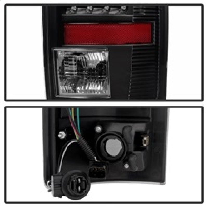 xTune Dodge Ram 02-06 1500 / Ram 2500/3500 03-06 LED Tail Light Black ALT-JH-DR02-LED-BK Tail Lights SPYDER