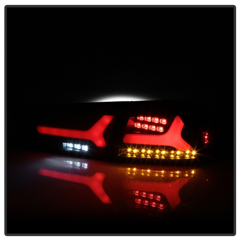 Spyder Mitsubishi Lancer/Evolution X 08-14 V2 LED Tail Lights - Black ALT-YD-ML08V2-SEQ-BK Tail Lights SPYDER