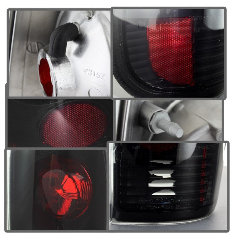 Spyder Ford F150 Styleside 97-03/F250/350/450/550 Euro Style Tail Lights Blk Smke ALT-YD-FF15097-BSM Tail Lights SPYDER