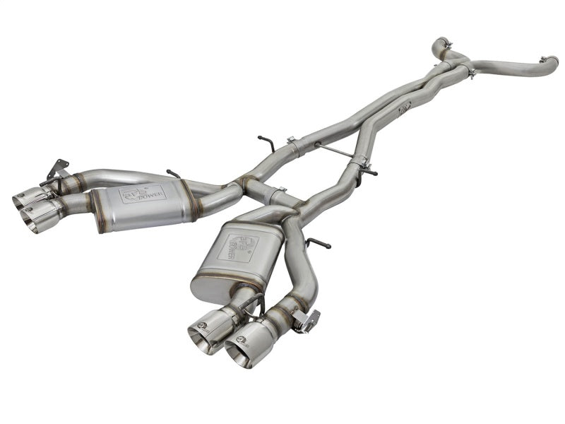 aFe MACHForce XP 3in 304 Stainless Steel Cat-Back Exhaust 16-17 Chevy Camaro SS V8-6.2L Catback aFe