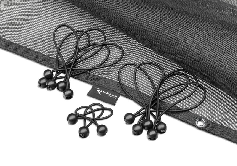 Rampage 2018-2019 Jeep Wrangler(JL) Unlimited Sport 4-Door Mesh Shade Top - Extended - Black Soft Tops Rampage