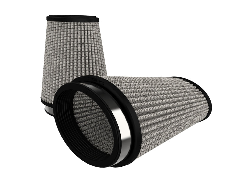 aFe Magnum (3x4-3/4)in Flange ID x (4x5-3/4)in Base x (2-1/2x4-1/4) FLOW Pro DRY S Air Filter (Pair) Air Filters - Universal Fit aFe