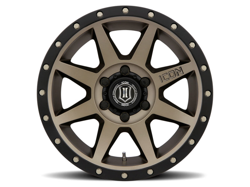 ICON Rebound 18x9 5x5 -12mm Offset 4.5in BS 71.5mm Bore Bronze Wheel Wheels - Cast ICON