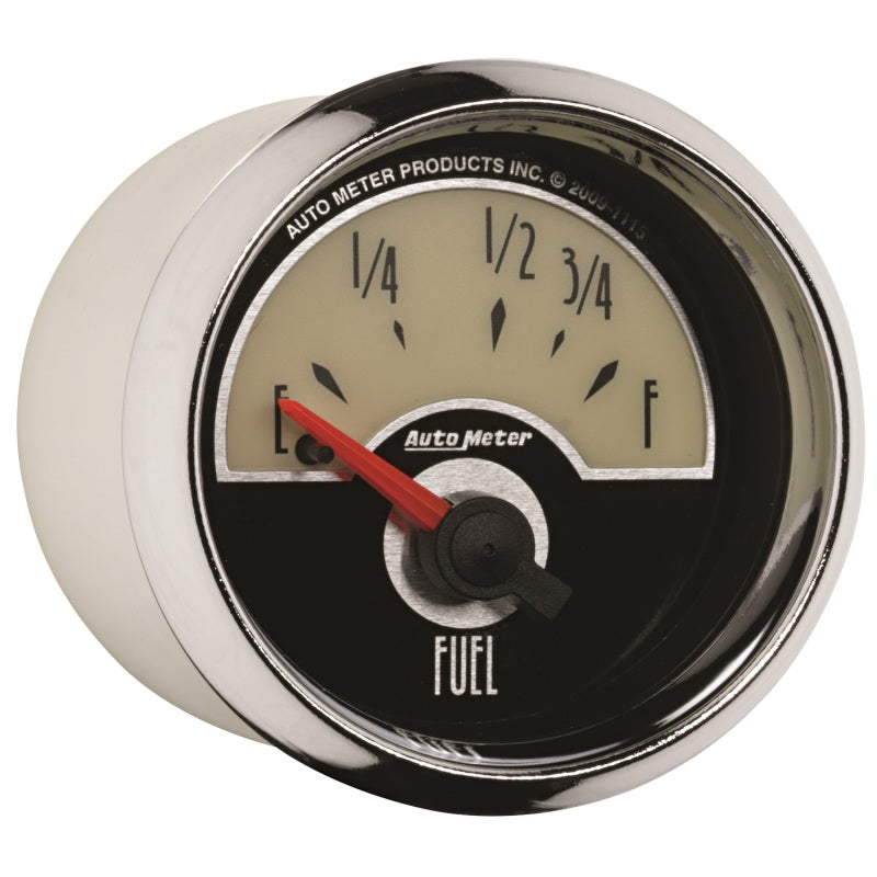AutoMeter Gauge Fuel Level 2-1/16in. 73 Ohm(e) to 10 Ohm(f) Elec Cruiser Gauges AutoMeter