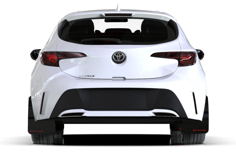 Rally Armor 18-25 Toyota Corolla Hatchback White UR Mud Flap Black Logo Mud Flaps Rally Armor