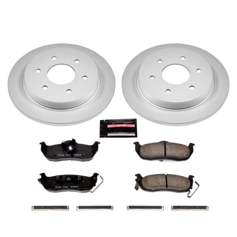 Power Stop 04-10 Infiniti QX56 Rear Z17 Evolution Geomet Coated Brake Kit Brake Kits - Performance Blank PowerStop