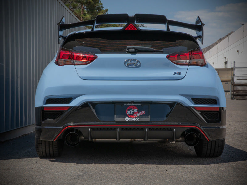 aFe 21-22 Hyundai Veloster N L4-2.0L Takeda 3in 304 SS Axle-Back Exhaust System w/ Black Tip Axle Back aFe