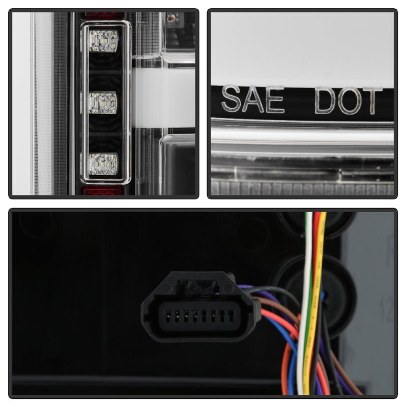 Spyder 18-20 Ford F150 w/ Rear Blind Spot LED Tail Lights - Black (ALT-YD-FF15018BS-LED-BK) Tail Lights SPYDER