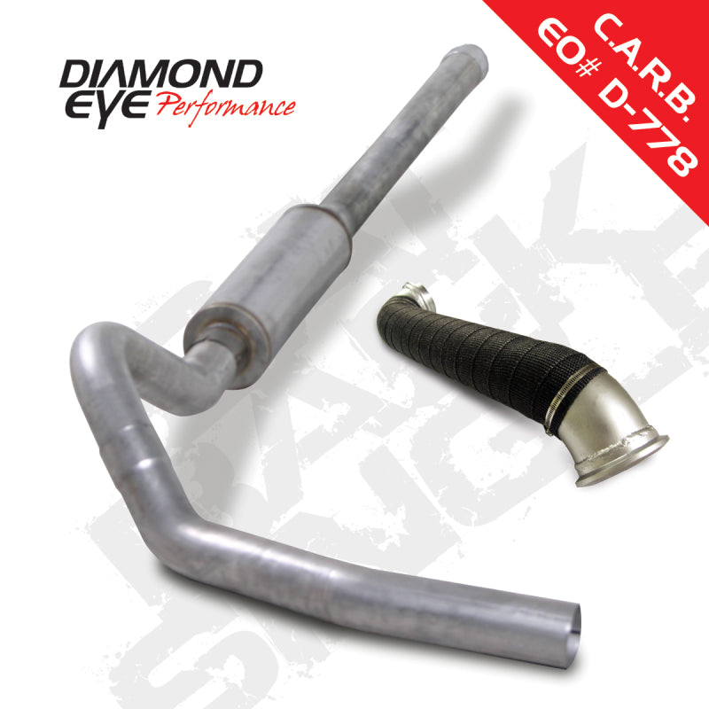 Diamond Eye KIT 4in Catback Single w/ TDP AL 06-07 Chevy/GMC 6.6L Duramax 2500/3500 Catback Diamond Eye Performance