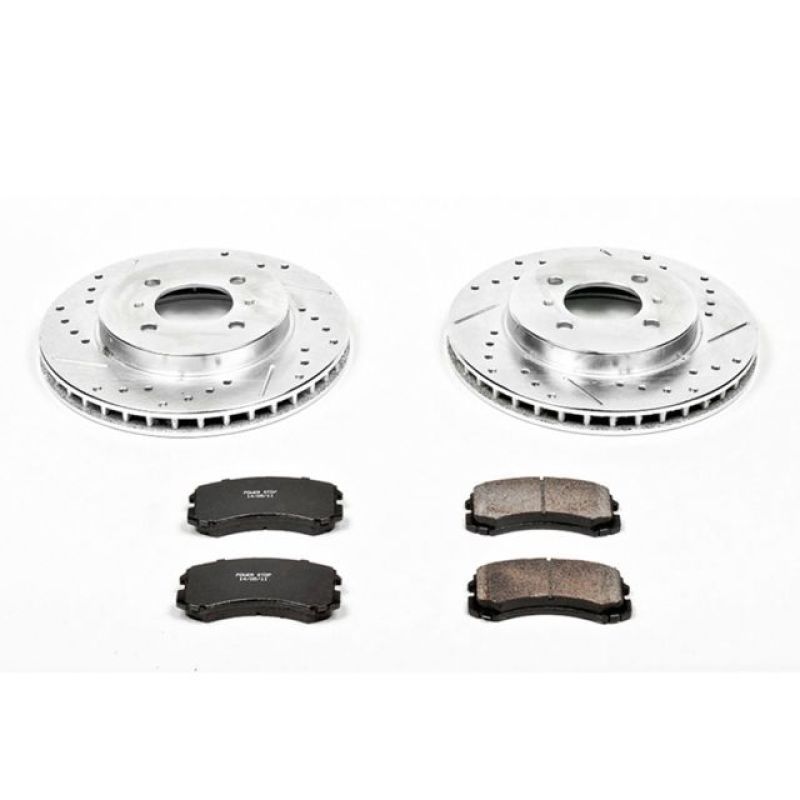 Power Stop 02-07 Mitsubishi Lancer Front Z23 Evolution Sport Brake Kit Brake Kits - Performance D&S PowerStop