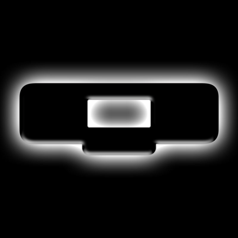 ORACLE Lighting Universal Illuminated LED Letter Badges - Matte Blk Surface Finish - Q Light Accessories and Wiring ORACLE Lighting