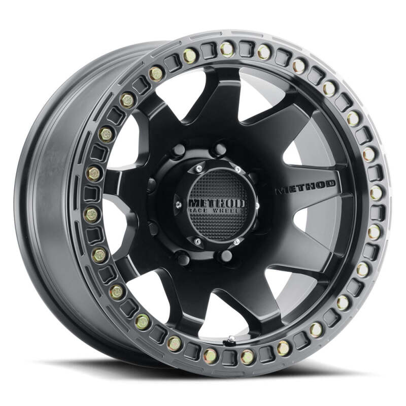 Method MR108 17x9 -44mm Offset 8x170 130.81mm CB Matte Black w/BH-H24 Wheel Wheels - Cast Method Wheels