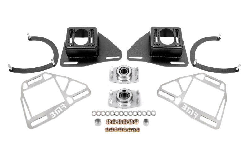 BMR Suspension 82-92 Chevy Camaro Caster/Camber Plates w/ Lockout Plates - Black Hammertone Shock Mounts & Camber Plates BMR Suspension