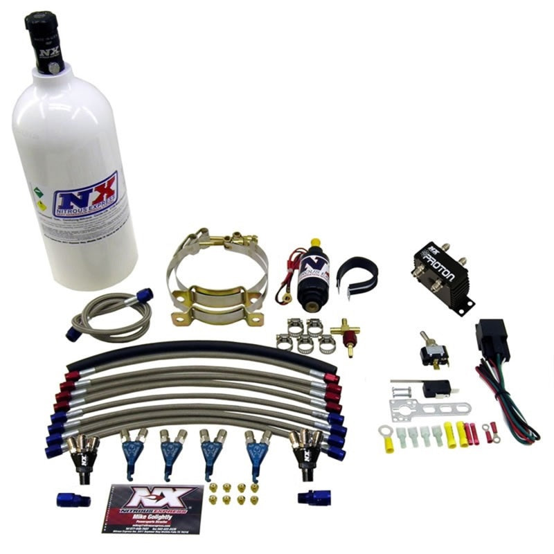 Nitrous Express 4 Cyl Proton Nitrous Kit w/1.0lb Bottle Nitrous Systems Nitrous Express