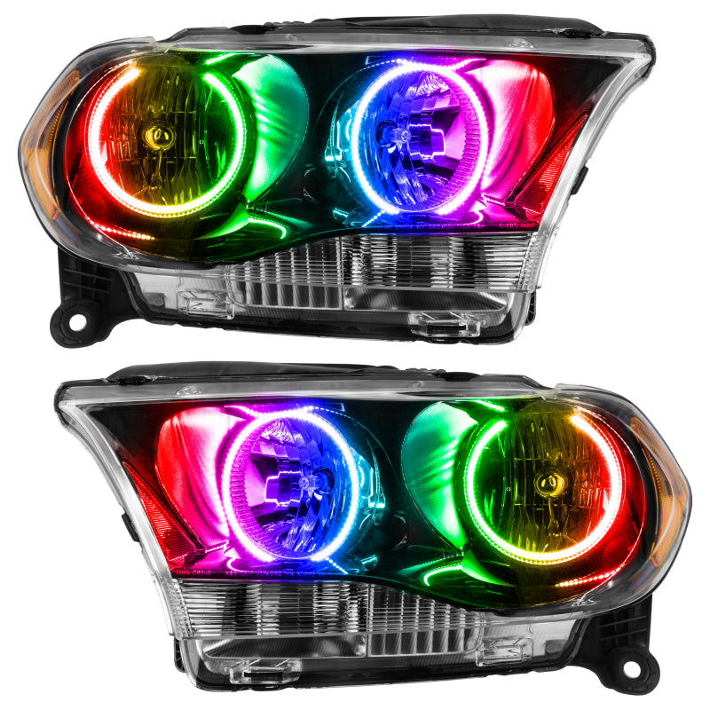 Oracle 11-13 Dodge Durango SMD HL Halogen - Black - ColorSHIFT w/o Controller Headlights ORACLE Lighting