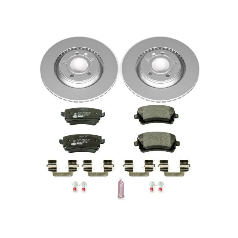 Power Stop 03-10 Audi A8 Quattro Rear Euro-Stop Brake Kit Brake Kits - OE PowerStop