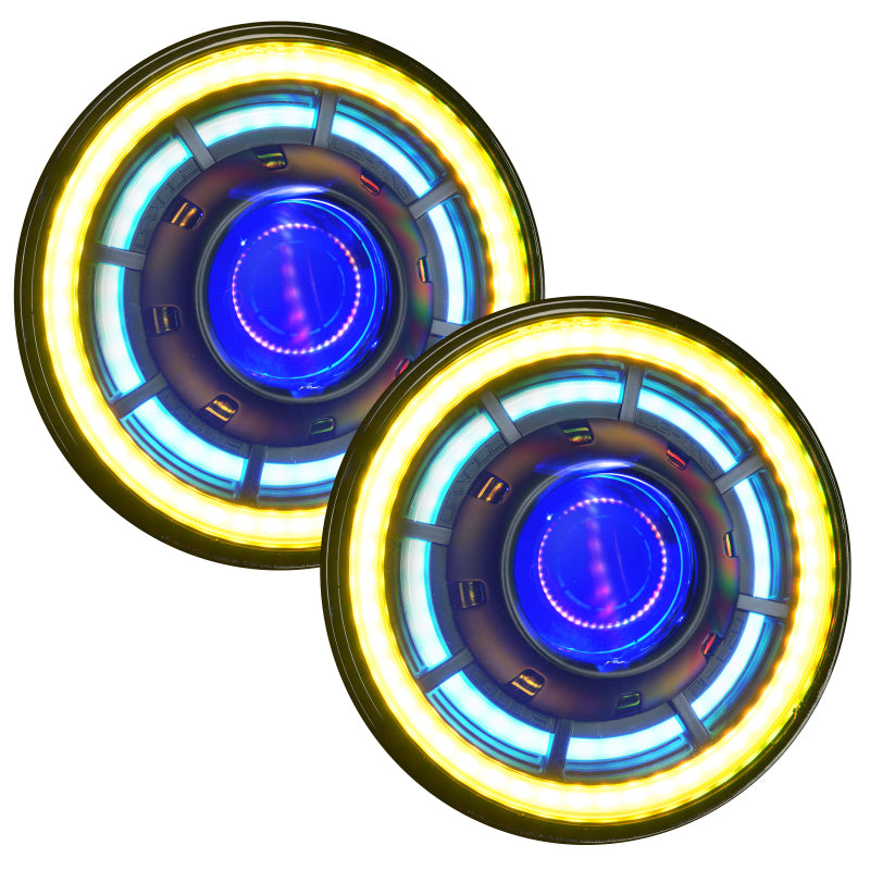 Oracle Oculus 7in ColorSHIFT Bi-LED Projector Headlights for Jeep Wrangler JK Headlights ORACLE Lighting