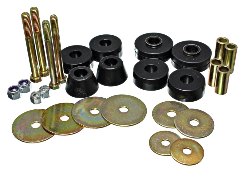 Energy Suspension Chevy Pickup Body Mounts - Black Bushing Kits Energy Suspension