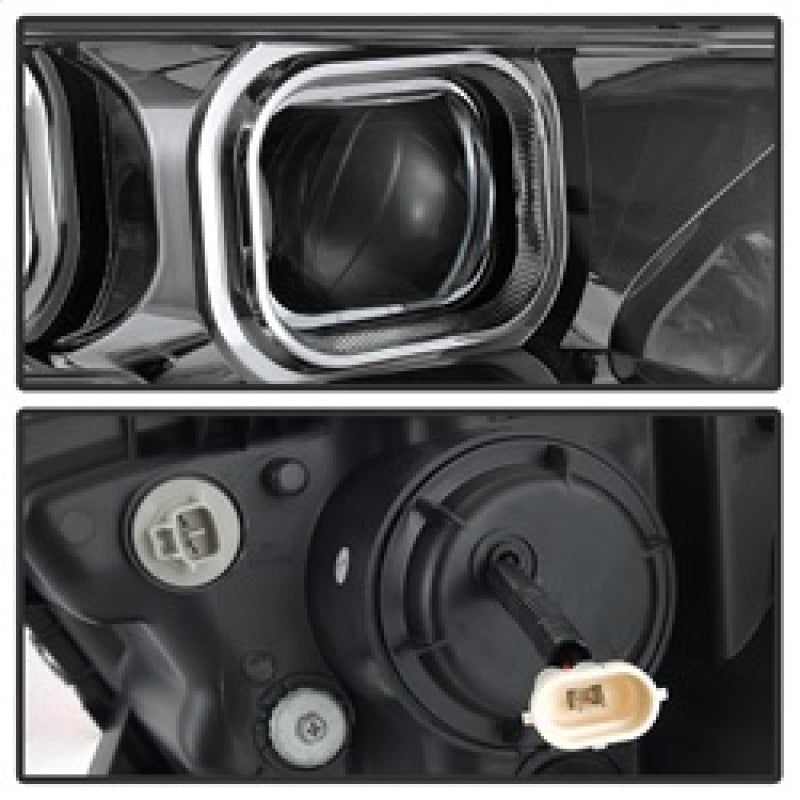 xTune Toyota Tacoma 16-18 DRL Light Bar Projector Headlights - Chrome PRO-JH-TTA16-LBDRL-C Headlights SPYDER