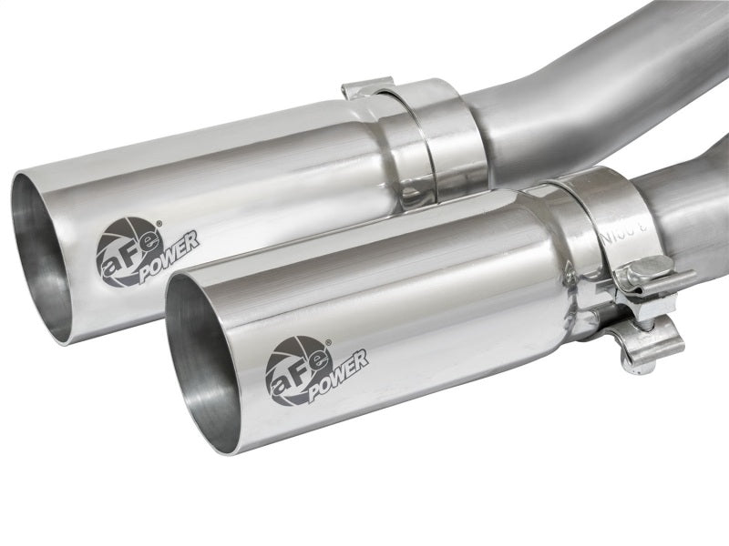 aFe Rebel Series CB Middle-Side Exit SS Exhaust w/ Polished Tips 09-16 GM Silverado/Sierra V6/V8 Catback aFe