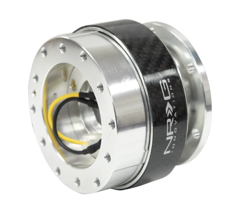 NRG Quick Release Gen 1.5 - Black Body / Carbon Fiber Ring Quick Release Adapters NRG