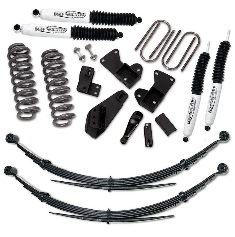 Tuff Country 81-96 Ford Bronco 4x4 4in Lift Kit with Rear Leaf Springs (SX8000 Shocks) Lift Kits Tuff Country