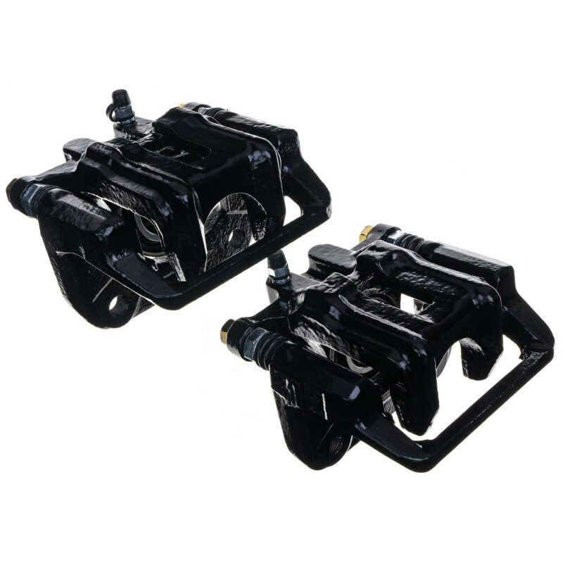 Power Stop 01-03 Acura CL Rear Black Caliper - Pair w/Bracket Brake Calipers - Perf PowerStop