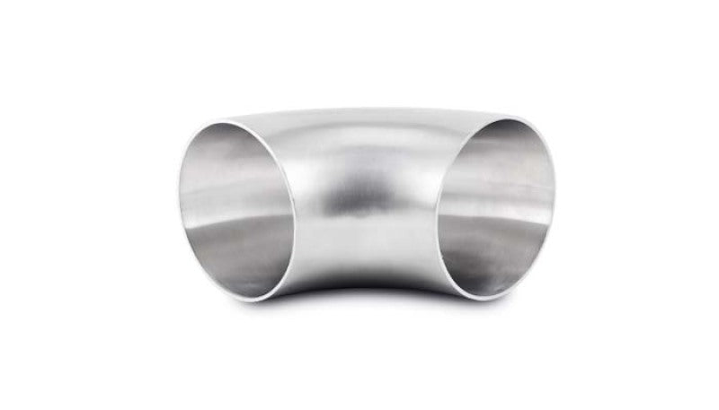 Vibrant 4.0in OD T304 SS 90 Deg Mandrel Bend Elbow (4.0in Centerline Radius) Steel Tubing Vibrant