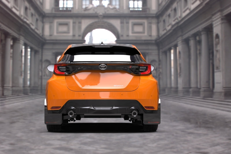 Rally Armor 20-25 Toyota GR Yaris Black Mud Flap w/Red Logo Mud Flaps Rally Armor