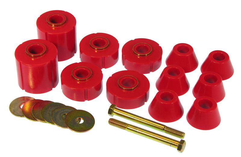 Prothane 73-80 GM Body Mount 12 Bushing Kit - Red Bushing Kits Prothane
