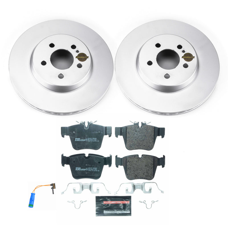 Power Stop 17-21 Mercedes-Benz C43 AMG Rear Eurostop Brake Kit Brake Kits - OE PowerStop