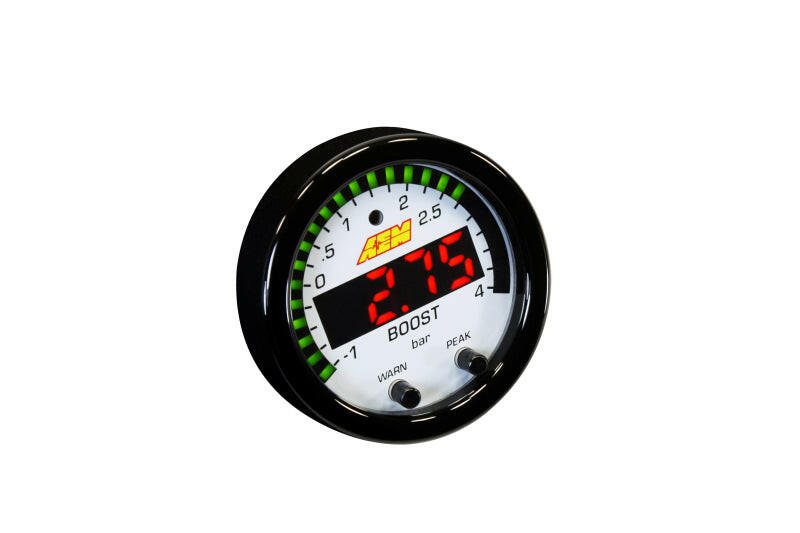 AEM X-Series Boost Pressure -30inHg 60psi Gauge Kit Gauges AEM