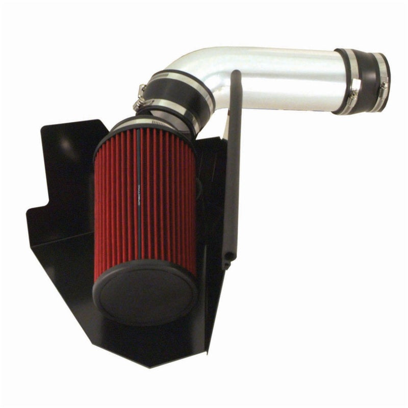 Spectre 96-00 GM Truck V8-5.0/5.7L F/I Air Intake Kit - Clear Anodized w/Red Filter Cold Air Intakes Spectre