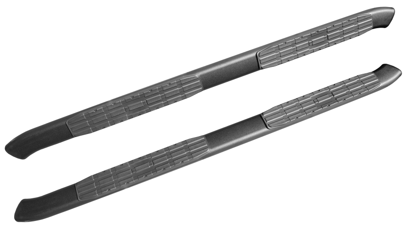 Fishbone Offroad 07-18 Chevrolet Silverado 1500/2500/3500 Crew Cab Oval Side Steps - Black Textured Side Steps Fishbone Offroad