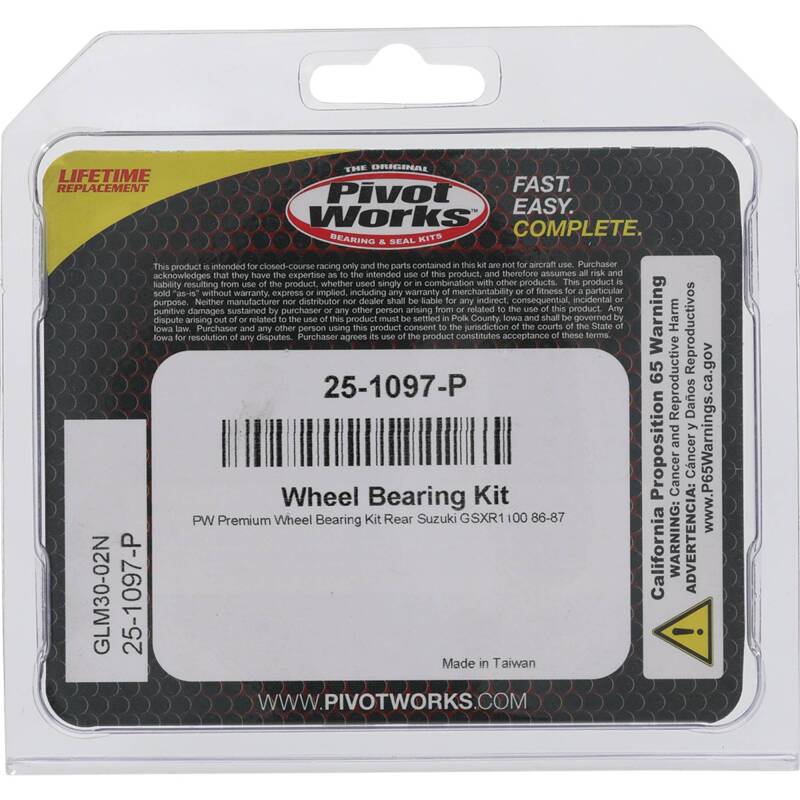 Pivot Works Suzuki Wheel Bearing Kit Premium Bearings Control Arms Pivot Works