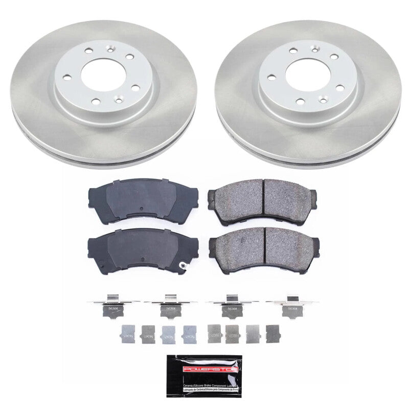 Power Stop 06-11 Mercury Milan Front Semi-Coated Rotor Kit Brake Kits - Performance Blank PowerStop