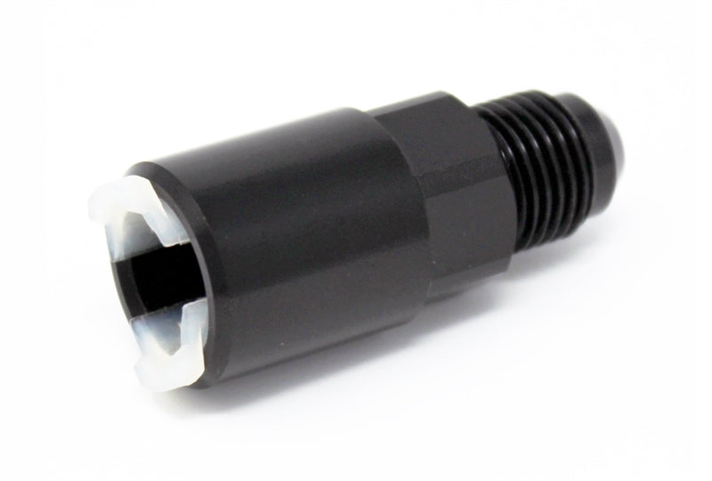 Torque Solution Push-On Quick Disconnect Adapter Fitting: 3/8IN SAE to -8AN Male Flare Fittings Torque Solution