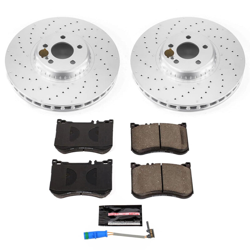 Power Stop 19-22 Mercedes-Benz E53 AMG Front Z23 Coated Brake Kit Brake Kits - Performance D&S PowerStop