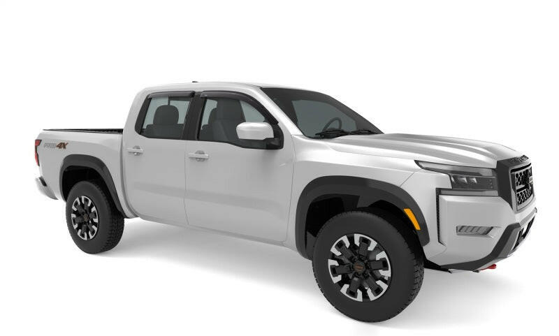 AVS 2022 Nissan Frontier (Crewcab Pickup) Ventvisor Outside Mount Window Deflectors 4pc - Smoke Wind Deflectors AVS