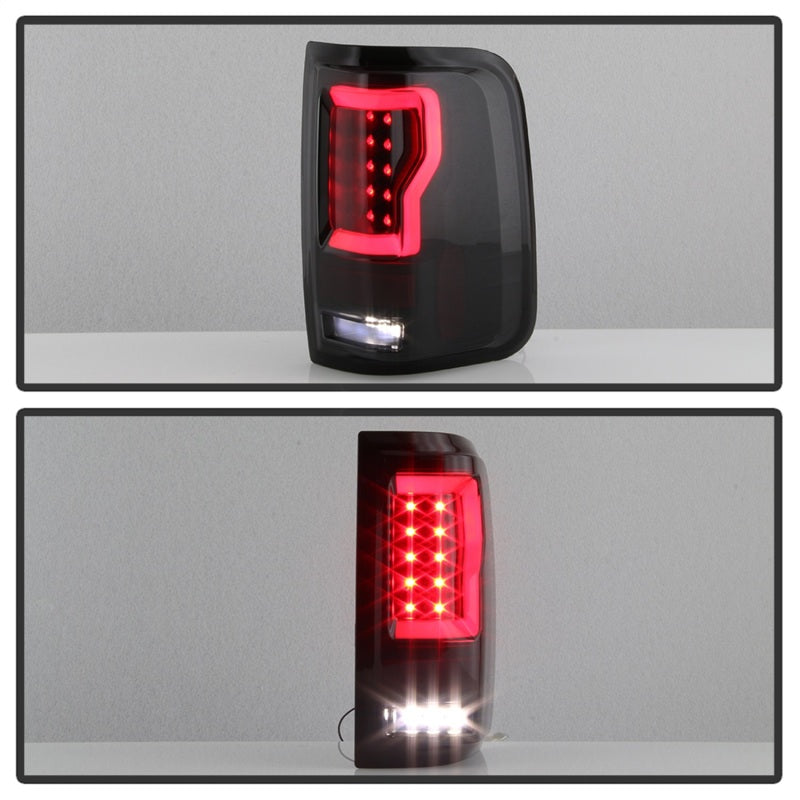 Spyder Ford F150 04-08 Styleside Tail Light V2 - LED - Black Smoke ALT-YD-FF15004V2-LBLED-BSM Tail Lights SPYDER