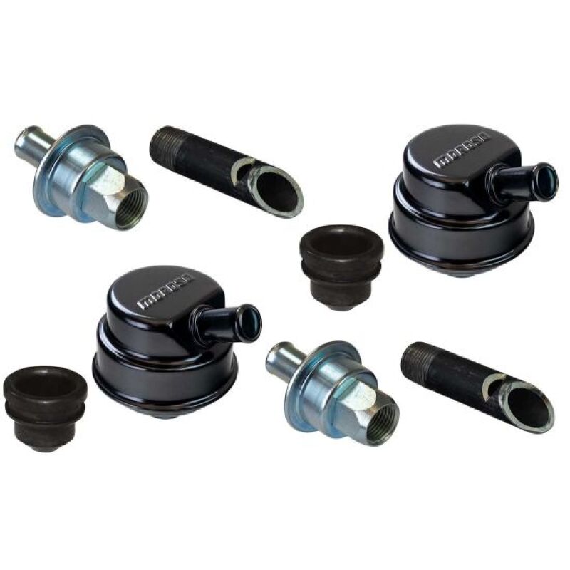 Moroso Crankcase Evacuation System - Black Powder Coat Valve Covers Moroso